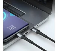 Kable USB - 3mk Hyper Cable N-SERIES USB-C do USB-C 1m 20V/5 A 100W Czarny - miniaturka - grafika 1