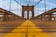 Fototapety - Nice Wall Brooklyn Bridge - fototapeta FS0426 - miniaturka - grafika 1
