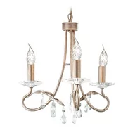 Lampy sufitowe - Elstead Lighting Christina 3Lt Chandelier CRT3 SILVER/GOLD Elstead lampa wisząca stylowa świecznikowa CRT3 SILVER/GOLD) - miniaturka - grafika 1