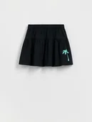 Sukienki i spódniczki dla dziewczynek - Reserved - Spódnica z nadrukiem - czarny - miniaturka - grafika 1