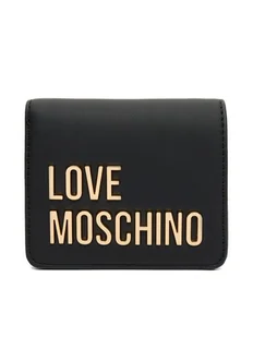 LOVE MOSCHINO Mały Portfel Damski JC5612PP1NKD0000 Czarny - Portfele - miniaturka - grafika 1