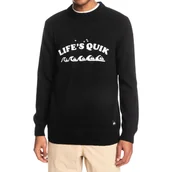 Swetry męskie - Sweter męski Quiksilver Lifes Quik bawełniany czarny-XL - miniaturka - grafika 1