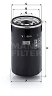 Filtry oleju - MANN MANN Filtr oleju MANN-FILTER W1160/6 W11606 W1160/6 W1160/6 - miniaturka - grafika 1