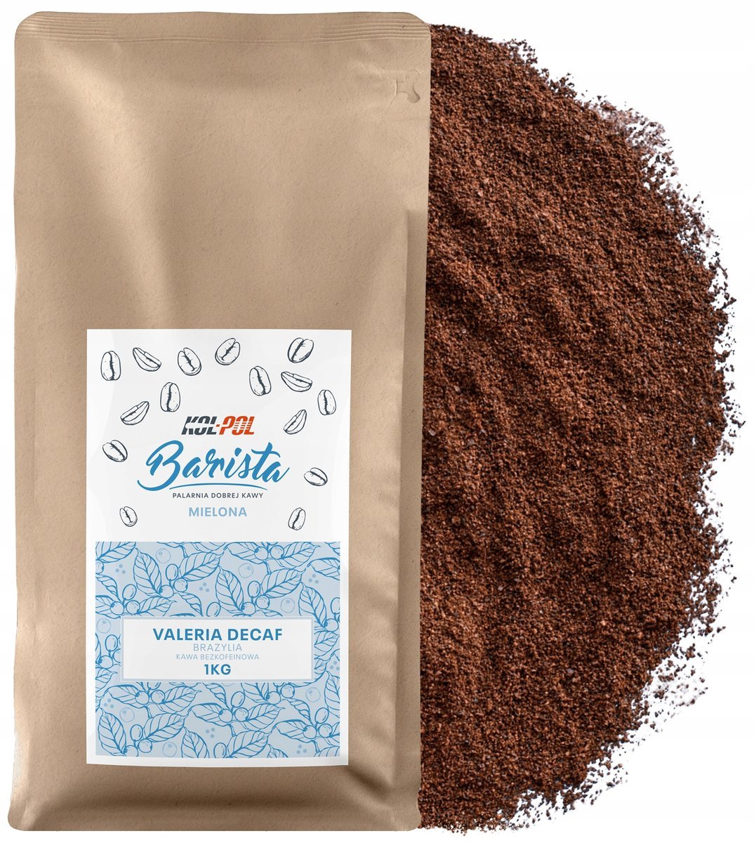 KAWA MIELONA Bezkofeinowa 1kg Świeżo Palona - Valeria Decaf x Kol-Pol