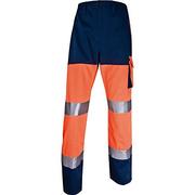 Odzież robocza - Delta Plus Ostrzegawcze spodnie robocze Panostyle z poliestru i bawełny kolor pomarańczowo-granatowy rozmiar XXL PHPA2OMXX PHPA2OMXX - miniaturka - grafika 1