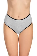 Majtki damskie - Vivisence 4017 3-pack j.szary/różowy/j.szary L Majtki wysokie figi - miniaturka - grafika 1