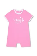 Śpiochy dla niemowląt - BOSS rampers niemowlęcy kolor różowy - Boss - miniaturka - grafika 1