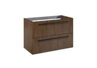 Szafki łazienkowe - Szafka łazienkowa pod umywalkę Roca Kwadro Plus 80 cm orzech lincoln A857970540 - miniaturka - grafika 1