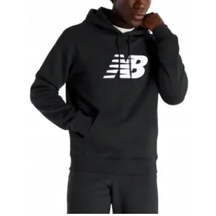 Bluza na co dzień męska NEW BALANCE ciepła z kapturem - Bluzy sportowe męskie - miniaturka - grafika 1