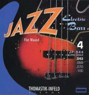 Thomastik JF32043 (682701) struna do gitary basowej Jazz Bass Seria Nickel Flat Wound Roundcore .043 - Struny gitarowe  - miniaturka - grafika 1