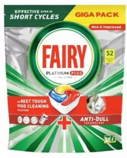 Fairy Platinum PLUS tabletki do zmywarki 52 Lemon - Środki do zmywarek - miniaturka - grafika 1