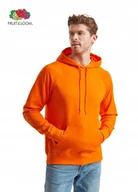 Bluzy męskie - FRUIT LOOM 62140 Bluza Męska z Kapturem Kangurka Light POMARAŃCZ Rozm: XXL - miniaturka - grafika 1