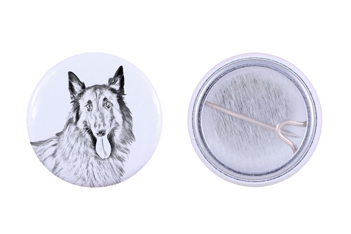 Owczarek belgijski, Belgijski pies pasterski I - przypinka z twoim psem, dodaj własne foto, marka Art-Dog