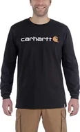 Koszulki męskie - Carhartt Koszulka Carhartt EMEA Signature Graphic L/S Black - miniaturka - grafika 1