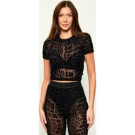 Bluzki damskie - Versace Jeans Couture Bluzka Cropped Fit - miniaturka - grafika 1