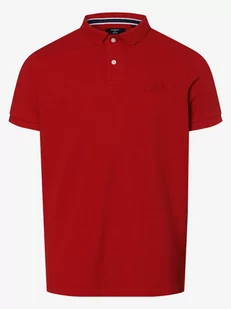 Superdry - Męska koszulka polo, czerwony - Koszulki męskie - miniaturka - grafika 1