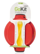 Kuchnia turystyczne i akcesoria - Zestaw naczyń turystycznych Humangear GoKit Light 5 charcoal-red - miniaturka - grafika 1