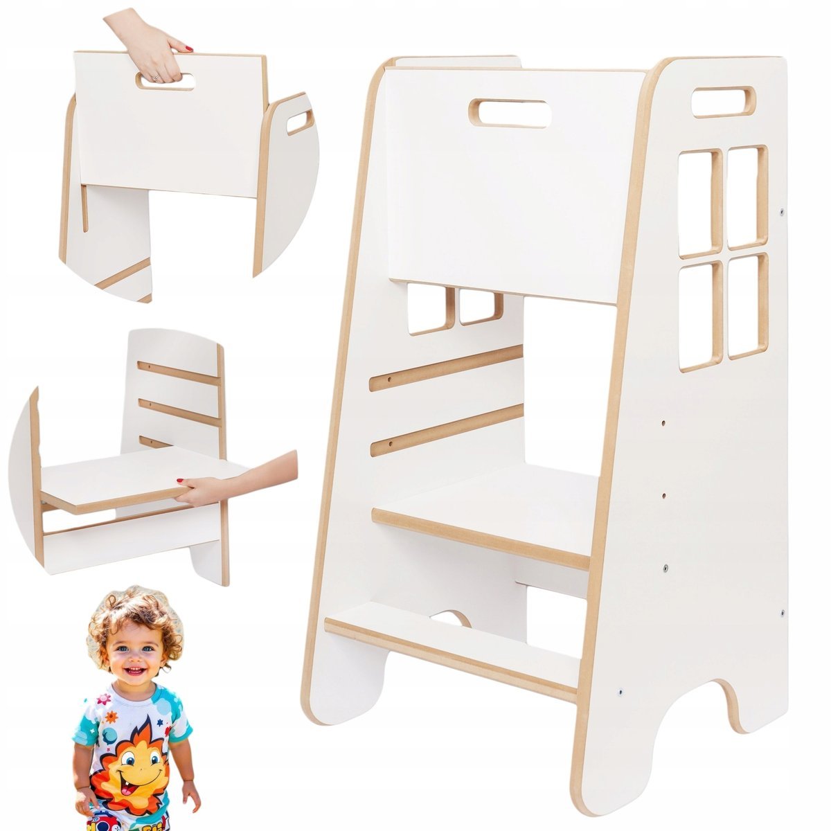 Pomocnik Kuchenny Kitchen Helper Dla Dzieci Montessori Okienko regulowany