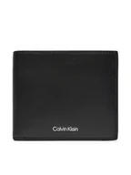Portfele - Calvin Klein Duży Portfel Męski Ck Sleek Bifold 5cc W/Coin K50K512691 Czarny - miniaturka - grafika 1