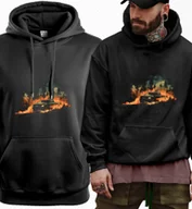 Bluzy męskie - Bluza męska czarna z nadrukiem prezent Dodge RAM 4XL urodziny - miniaturka - grafika 1