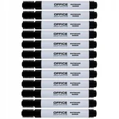 Zakreślacze - MARKER SUCHOŚCIERALNY DO TABLIC, KOŃCÓWKA OKRĄGŁA, 12 SZT. CZARNY - miniaturka - grafika 1