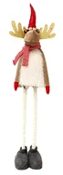 Ozdoby bożonarodzeniowe - Skrzat świąteczny jeleń LED regulowane nogi DUŻY 115 cm - miniaturka - grafika 1