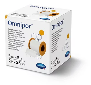 Hartmann Plaster omnipor hypoalergiczny 5 cm x 5 m - Apteczki i materiały opatrunkowe - miniaturka - grafika 1