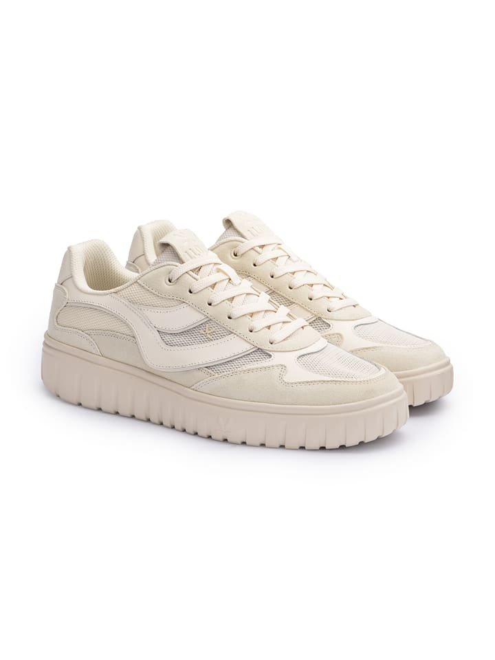 LLOYD Skórzane sneakersy w kolorze kremowym