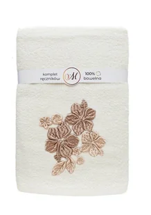 Komplet ręczników bawełnianych Maribella 3 szt Hibiskus kremowy - Ręczniki - miniaturka - grafika 1