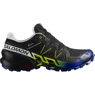 Buty trekkingowe męskie - Męskie buty do biegania Salomon Speedcross 6 Gtx Black/Surf The Web/Safety Yellow  UK 9,5 - miniaturka - grafika 1