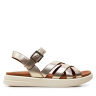 Sandały damskie - Sandały Geox D Xand 2S D35PAB 000CF C2012 Złoty - miniaturka - grafika 1