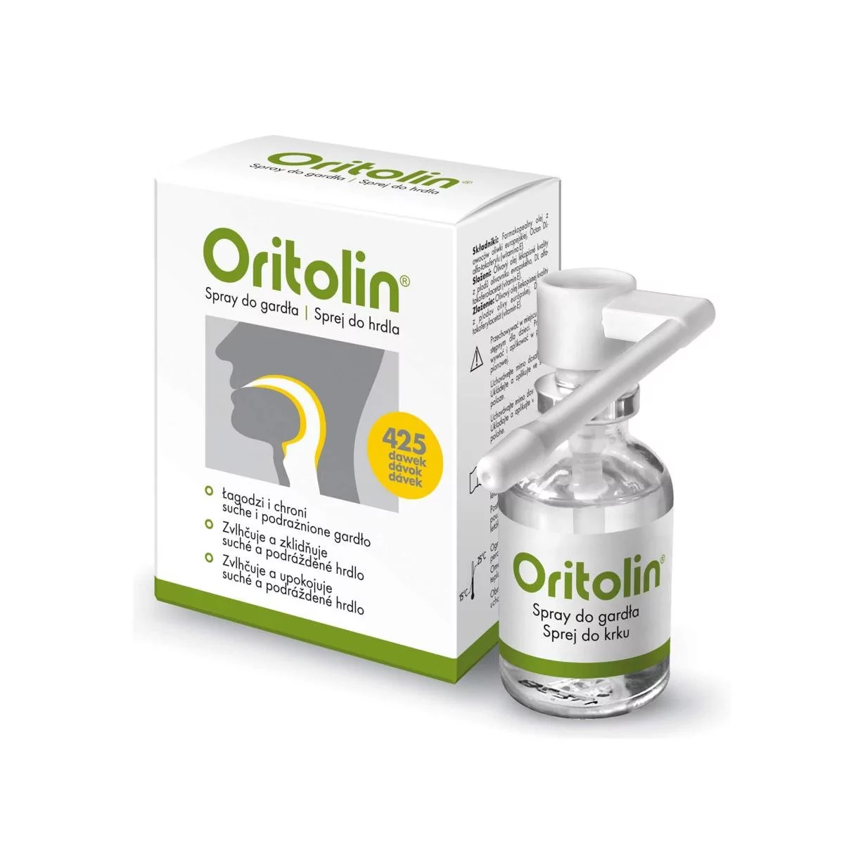 Oritolin spray do gardła 30 ml 425 daw