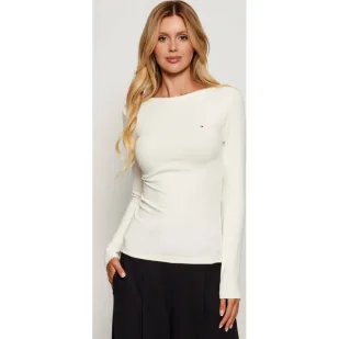 Tommy Hilfiger Bluzka Slim Fit - Bluzki damskie - miniaturka - grafika 1