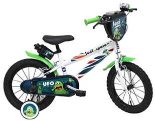 Denver 14" UFO nr ref. 2244 rower dziecięcy, biały/czarny/zielony, 16 cali - Rowery - miniaturka - grafika 1