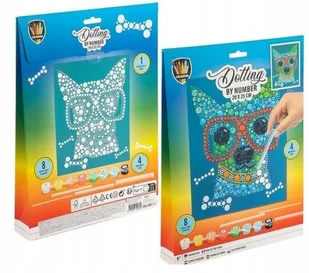 Zestaw kreatywny Pies Kropkowanie po numerach z farbkami - Zabawki kreatywne - miniaturka - grafika 1