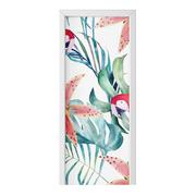 Naklejki na ścianę - Naklejka na drzwi HOMEPRINT Papuga wśród rośliny 95x205 cm - miniaturka - grafika 1