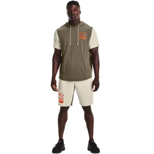 Koszulka męska Under Armour Rival Terry CB SS Hoodie - Koszulki sportowe męskie - miniaturka - grafika 2