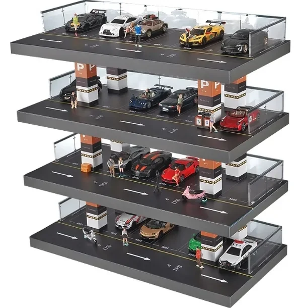 Parking Diorama Gablota Parkingowa Na Modele Autka Samochody 4 Poziomy