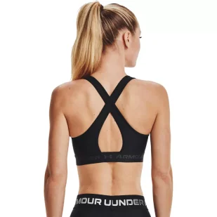 Biustonosz sportowy Under Armour Crossback Mid Bra - Bielizna sportowa damska - miniaturka - grafika 5