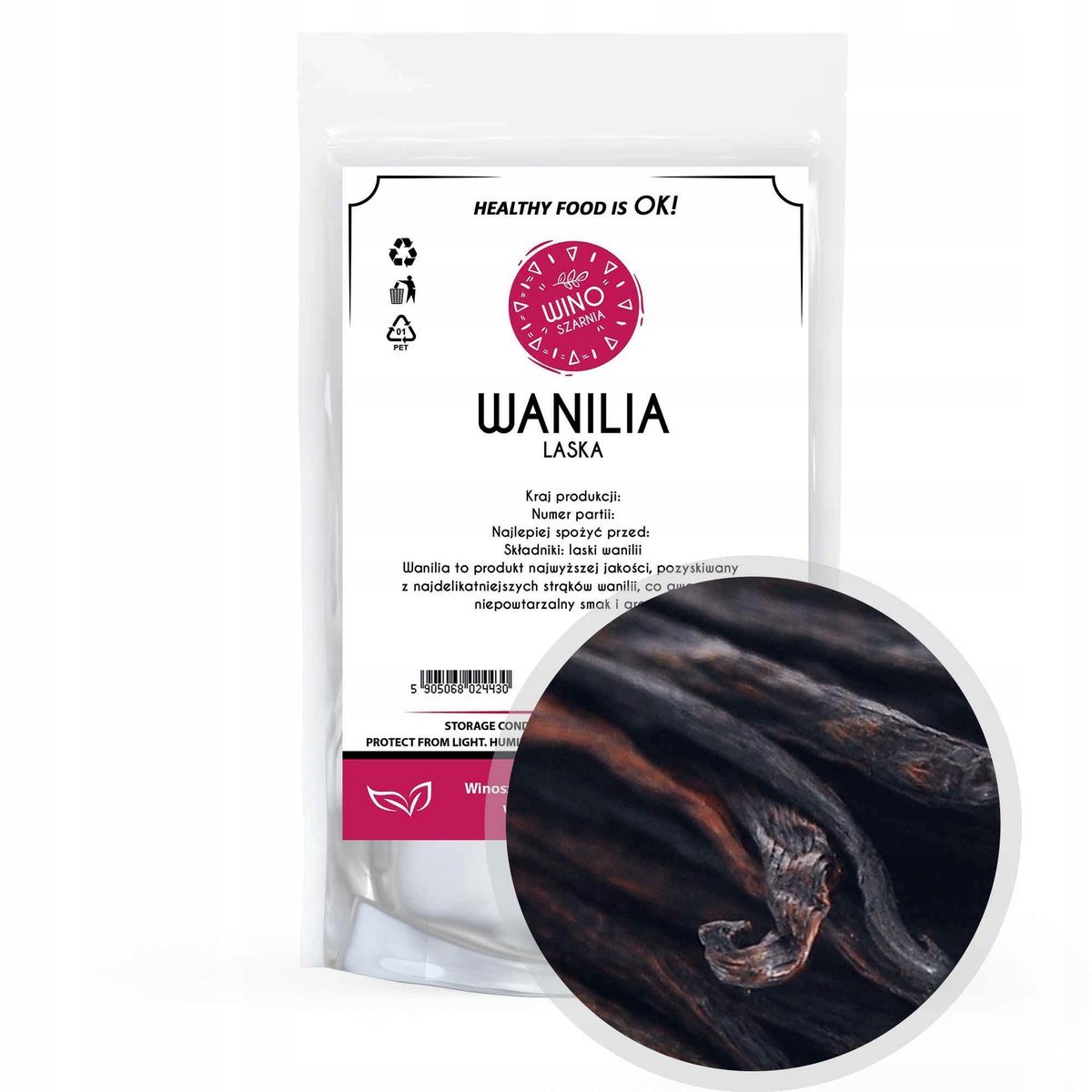 WANILIA LASKI 12-14cm Laska Wanilii - 14 szt