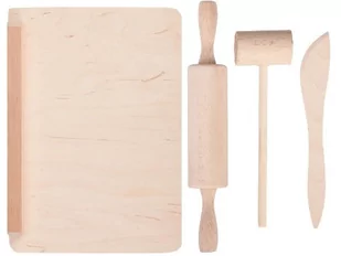 INNY DREWNIANY ZESTAW PRZYBORÓW KUCHENNYCH - Zabawki AGD - miniaturka - grafika 1