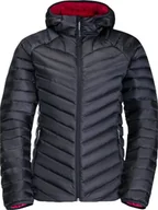 Kurtki i kamizelki sportowe damskie - Jack Wolfskin Jack Wolfskin Passamani Down Hoody W 1207101-1388 szary L - miniaturka - grafika 1