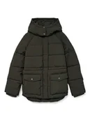 Kurtki damskie - Vero Moda Kurtka zimowa w kolorze khaki - miniaturka - grafika 1