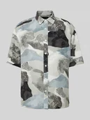 Koszule męskie - Koszula casualowa ze wzorem na całej powierzchni model ‘BUD’ - miniaturka - grafika 1