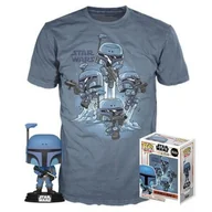 Figurki kolekcjonerskie - Figurka Funko Pop + Koszulka Star Wars Mandalorian Rozmiar L - miniaturka - grafika 1