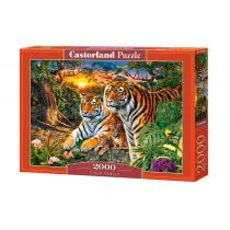 Castorland Puzzle 2000 el. C-200825 Tiger Family - - Puzzle - miniaturka - grafika 2