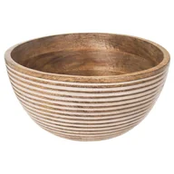 Miski i półmiski - Orion Miska drewniana mango na owoce i warzywa, misa do serwowania dań, sałatek, dekoracyjna, 25 cm, 3 l 120286 - miniaturka - grafika 1