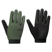 Rękawiczki rowerowe - Rękawiczki rowerowe SHIMANO Explorer FF (rozmiar L) Zielony - miniaturka - grafika 1