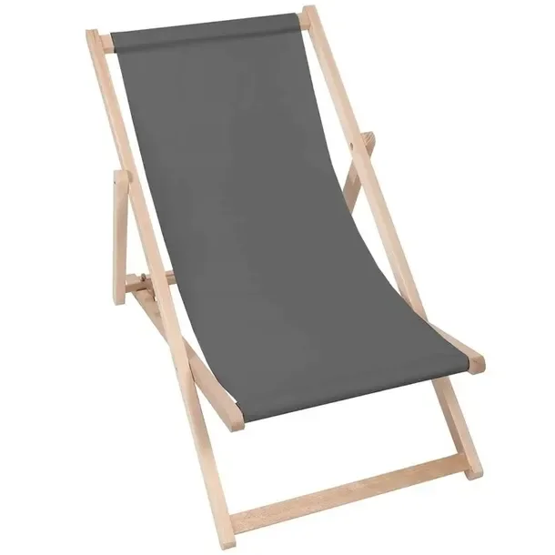 Leżak na Balkon Taras Producent Basic Drewniany Składany Ogrodowy Plażowy