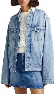 Pepe Jeans Damska kurtka Alice, niebieska (Denim-PF0), XL, Niebieski (Denim-PF0), XL - Kurtki damskie - miniaturka - grafika 1